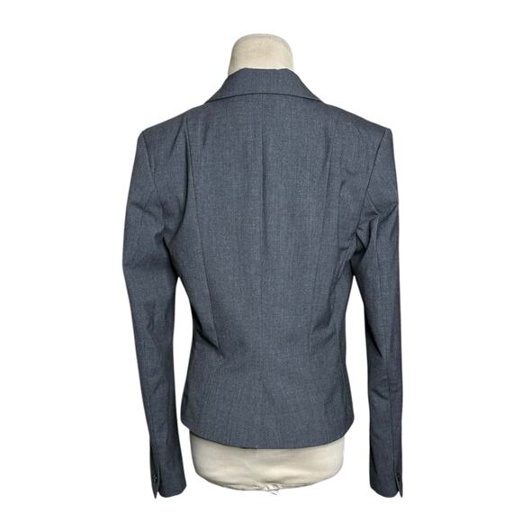 H&M gray single button long sleeves blazer size 8 - Picture 2 of 10